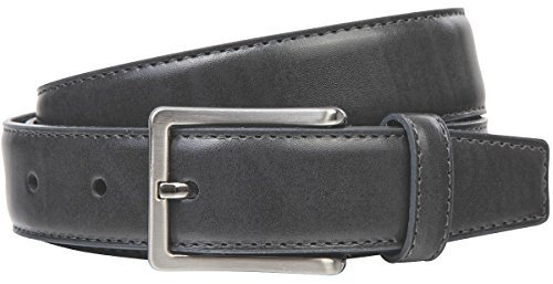 Gürtel Herren Ledergürtel Herren Gürtel Herren, Rindleder XL, in 3 Farben, mittelbraun/marine/grau, Größe/Size:105, Farbe/Color:grau