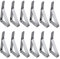 Emwel 12 Packs Adjusting Tablecloth Clips Stainless Steel Table Cover Clamps Table Cloth Holders (Silver)