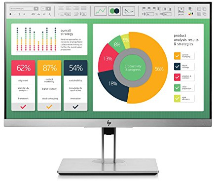 HP EliteDisplay 21.5-Inch Screen LED-Lit Monitor Silver (1FH45AA#ABA)