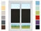 Plissee Rollo NACH MAß zum Anschrauben | TOP QUALITÄT Pearl Stoffkollektion | Halterungen zum Schrauben | Faltrollo Jalousie, Sichtschutz, Sonnenschutz Fenster (Schwarz, B: 91-100 cm, H: 131-150cm)