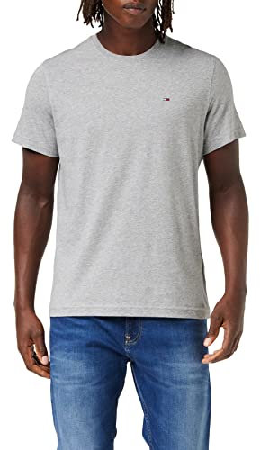 Tommy Jeans TJM XSLIM JERSEY TEE T-shirt à manches courtes Homme, Gris (LT GREY HTR), L