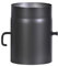 FIREFIX Senotherm R180/2D Tuyau Acier épais de 2 mm de diamètre 180 mm pour poêles et foyers Noir Longueur 250 mm avec clapet régulateur