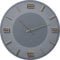 Kare Design Wanduhr Leonardo Grau/Gold, 49cm Durchmesser, Groß, Modern, Uhr, Analog, Batteriebetrieben, Wohnzimmer, Küche, Schlafzimmer, Büro,Batterie nicht inklusive