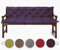 sunnypillow Bankauflage Stuhlkissen Bankkissen 200 x 50 x 50 cm Sitzkissen und Rückenkissen für Hollywoodschaukel Polsterauflage Auflage für Gartenbank viele Farben und Größen zur Auswahl Violett