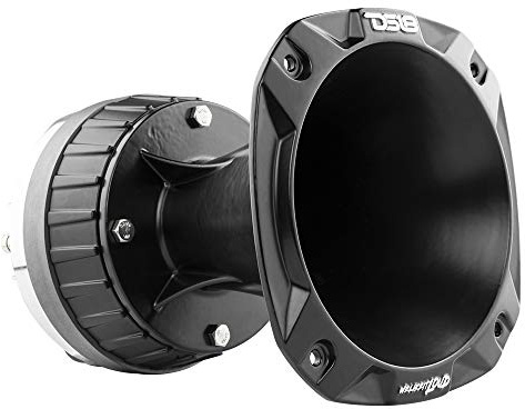 DS18 PRO-DKH1X 2 Bolt On Throat Titanium Compression Driver with Spacer and Aluminum Horn Kit - 640 Watts, 8 ohm