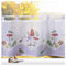 heimtexland ® Scheibengardine Pilz und Blätter Voile Gardine Transparent HxB 45x120 Fensterdekoration Herbst Typ758