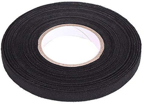 Joyzan Ruban Chiffon Voiture, Bande Tissu Adhésif Résistant Chaleur Circuit Faisceau Câblage Dédiée Rubans Isolant Imperméable Noir Resistant Faisceaux Câbles électrique Moto Automobile Maison