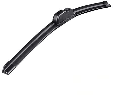AUTOZOCO Escobilla limpiaparabrisas coche delantero 60 cm negro modelo limpiaparabrisas universal compatible con la gran mayoría de vehiculos