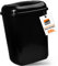HRB Mülleimer 28L schwarz glänzend mit Schwingdeckel, Tonne aus Hartplastik, Küche, Futtertonne (28 Liter)