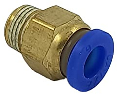 Raccordo Innesto rapido pneumatico per tubo 6 mm filetto 1/8 - Conf.15 pezzi