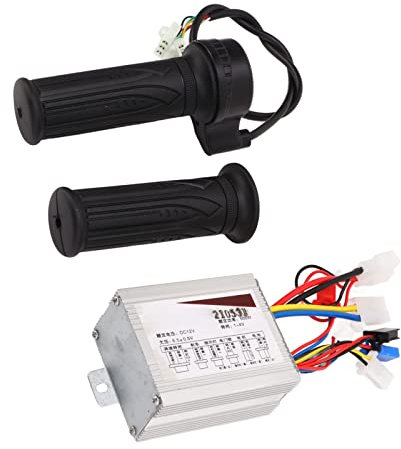 Alomejor Elektro Fahrrad Controller Set 12 V 500 W Kopf DC Motor Gebürsteter Controller DREI Gang Gasdrehgriff Set
