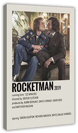 Rocketman Alternatives, minimalistisches Filmposter 282, Leinwand, Schlafzimmer, Dekoration, Sport, Landschaft, Büro, Raumdekoration, Geschenkrahmen, 20 x 30 cm