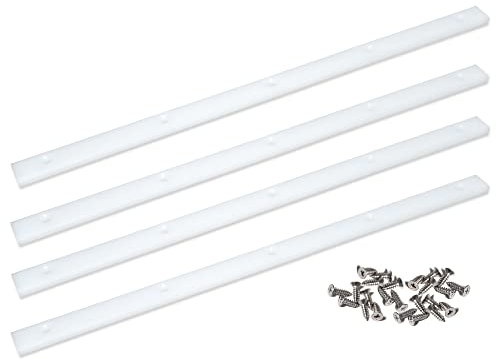 GYOFFULL Crosscut Sled for Table Saw UHMW Plastic 3/4 X 3/8 X 17 with Predrilled Holes and Screws Ideal for U Tracks Woodworking, Miter Slots, Router Table and Bandsaws(4 Bars)