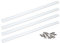 GYOFFULL Crosscut Sled for Table Saw UHMW Plastic 3/4 X 3/8 X 17 with Predrilled Holes and Screws Ideal for U Tracks Woodworking, Miter Slots, Router Table and Bandsaws(4 Bars)