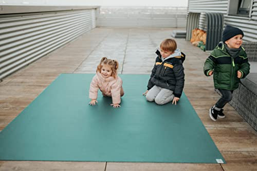 Outdoor Krabbelmatte Sanosoft - Made in Germany - Öko-Tex 100 - Petrol 160x300cm