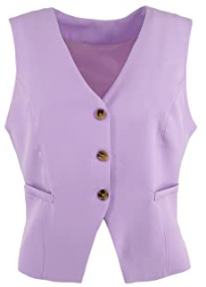 JOPHY & CO. Gilet Donna 3 Bottoni (cod. 7090) (XL, Lilla)