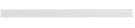 DONAU Universal Klemmschienen / 10 Stück/Klemmschiene DIN A4/ 10mm für circa 100 Blatt/Klemmleiste für Sichtschutzstreifen/Befestigungs-clips/PVC Kunststoff/Transparente