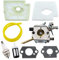 MCHNIC Carburador con filtro de aire bujía para desbrozadora Stihl FS160 FS180 FS220 FS280 FS290, FS 160 180 220 280 290 4119 120 0604, Zama C15-51 / C1S-S3D, Walbro WT-223