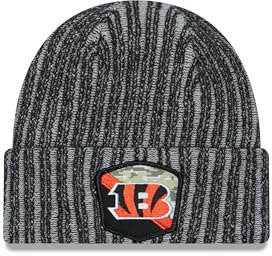 New Era Cincinnati Bengals NFL Salute to Service 2023 Black Cuff Knit Beanie - One-Size