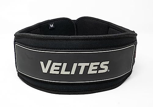 Velites Ceinture lombaire pour levage de poids I Ceinture d'haltérophilie I Maintien et confort I pour soulevé de terre, squats, soulevés de poids, exercices avec charges maximales. (Noir, X-Large)