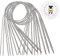Coopay Edelstahl Rundstricknadeln 120 cm, 11 Stück Rund Stricknadeln mit Metall Kabel, Kleine Größe Rundstricknadel Set, 1,5mm, 1,75mm, 2,0mm, 2,5mm, 2,75mm, 3,0mm, 3,25mm, 3,5mm, 4,0mm, 4,5mm, 5,0mm