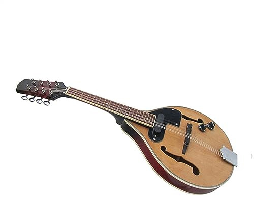 8-string Wood-colored Electro-acoustic Mandolin Instrument Suitable For Professional Performance Mandolin for Adult