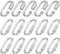 PATIKIL 6mm Chain Quick Links, 15 Pack Chain Connector Screw Locking Clips Hook Oval D Ring for Chandelier Backpack Tent, 304 Stainless Steel 882 Lbs Silver