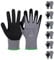 Velway Guantes de Trabajo Alta Resistencia - 6 Pares de Guantes de Protéccion, Fibra de Nylon con Recubrimiento de Goma de Nitrilo, Versátiles, Protección Mecánica e Industrial, Pintura, Talla M/8