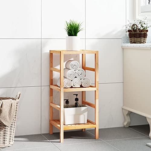 ZQQLVOO Raumteiler Büroregal Schrank Regal Bücherregal Badregal 35,5x35,5x79 cm Massivholz Nussbaum Geeignet für Schlafzimmer, Büro und Wohnzimmer