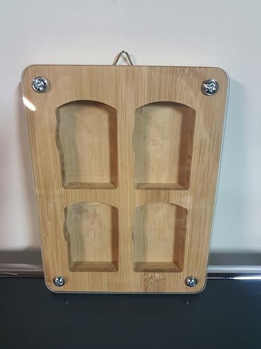 Holz Vitrine für 4 Zippo Sammlerstücke - Setzkasten Rahmen
