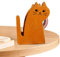 SOYDAN Klebebandschneider aus Holz, süßer Katzen-Klebebandabroller, Cartoon-Katze-Klebebandabroller aus Holz, Mail Products Klebebandschneider, tragbar für Wohnzimmer, Klassenzimmer, Arbeitszimmer