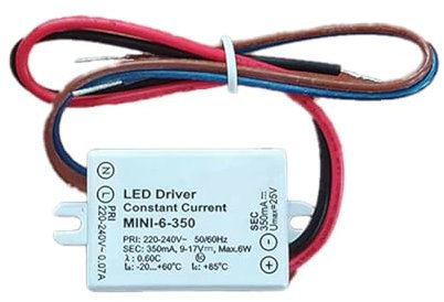 A2ZWORLD LED-Treiber, Konstantstrom, 6 W 350 mA 9-17 V, Mini-Netzteil für LED-Streifen, IP65