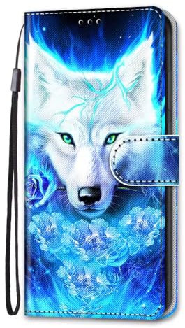 Tivenfezk Nadoli Bunt Leder Hülle für Honor X8A 4G,Cool Lustig Tier Blumen Schmetterling Entwurf Magnetverschluss Lanyard Brieftasche Schutzhülle mit Kartenfächern