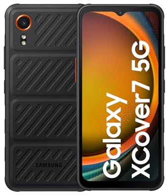 Samsung Galaxy XCover7 5G Android Smartphone, 128GB, 6.6 Inch Display, 4,050 mAh Battery, IP68, 15W Fast Charging, Black, 4 Year Manufacturer Extended Warranty (UK Version)