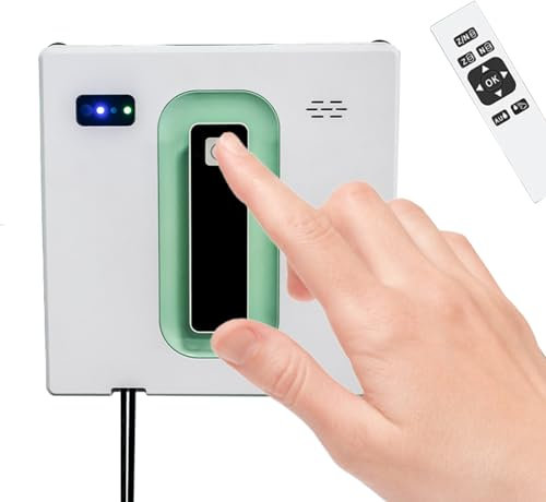 Quixnova Robot Window Cleaner, Automatic Window Cleaning Robot, Smart Path Planning, Remote Control, for All Smooth Surfaces, Support APP & Remote Control