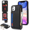 SailorTech Etui pour iPhone 11 Étui avec Porte-Cartes de crédit, Housse pour iPhone 11 Étui à Fermeture éclair Portefeuille avec Fentes pour Cartes de crédit-Noir