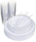MATANA 300 Stück Mehrweg Partygeschirr Set in Weiß & Silber für 50 Gäste - 50 Plastikteller 50 Dessertteller 50 Löffel 50 Gabeln 50 Messer & 50 Partybecher - Hochzeiten, Geburtstage & Partys