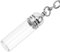 WOFASHPURET Necklace Pendants, DIY Empty Clear Glass Vial Keychain 35X11mm Openable Mini Bottle, Wish Secret Keep Essential Oil Diffuser Memorial