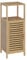 Bellamio Badschrank Newa mit 4 Ablagen, Badezimmerschrank schmal mit 1 Tür, Aufbewahrungsschrank Badezimmermöbel aus Bambus lackiert, Standregal Bambus Regal Maße 85x33x33 cm