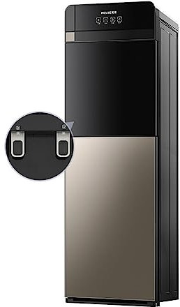 Water Cooler Dispenser Bottom Load - Hot, Cold, Room Temperature | Water Shortage Reminder, Automatic Power-off | 3-5 Gallon Bottle Compatible