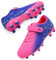 LECYGNB Boys Football Boots Kids Girls Athletics Training Astro Turf Soccer Shoes Teenager Profession Competition Indoor Outdoor Sneakers Unisex Purple Red UK 5