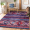 NETLINE HOME Teppich Wohnzimmer - Waschbarer - Teppich Rutsch Stop - rutschfeste Teppiche Aus Baumwolle Gewebt - Vintage Boho Teppich Für, Schlafzimmer Küche Flur Und Salon (LILA, 160X230)