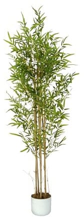 mcc direct Artificial Bamboo Tree, 160cm Tall Large Decorative Artificial Plant with Plastic Planter and Artificial Moss for House Bedroom Office Garden Store Decoration