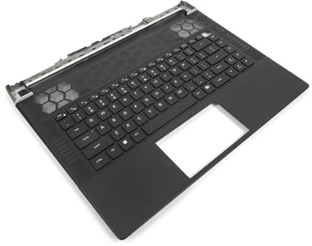 Dell Alienware X16 Palmrest & US ENGLISH RGB per-key Backlit Keyboard - 0T5KN4 + 0WH5Y9 (01K0F) (Renewed)