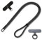 MORSUNBELA Schlüsselband Lang, Verstellbare Schlüsselanhänger, Handykette Lang, Lanyard Universal Handy kette, Handyanhänger Handyband zum Umhängen - Schwarz Lanyard