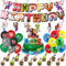 Plagufas Birthday Decoration, 55pcs Gaming Theme Cartoon Party Decorations, Includes Happy Birthday Banner, Balloons, Cake Decorations for Boy Girl Theme Birthday Party