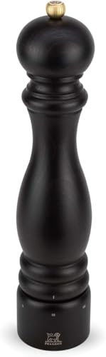 PEUGEOT - Salzmühle Paris u‘Select 30 cm - 6 voreingestellte Mahlgrade - Innovatives Zirlion-Mahlwerk für pulverfeines Salz - Aus PEFC-zertifiziertem Holz - Französisches Know-how - Schokoladenfarben