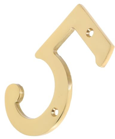 TEHAUX Door Number Plate Brass House Number Plaques for Hotel Apartment Address