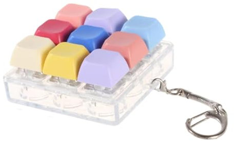 ＡＷＨＡＯ Keyboard Fidget Keychain Cube Leichtes Würfel Sensory Toy Fidget Clavier , Farbe