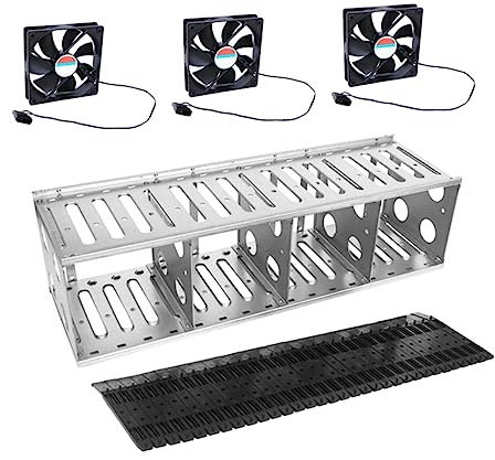 Holibanna 1 Set Festplatte Käfig Fall Festplatte Rack Festplatte SSD Drive Externe Edelstahl Silber